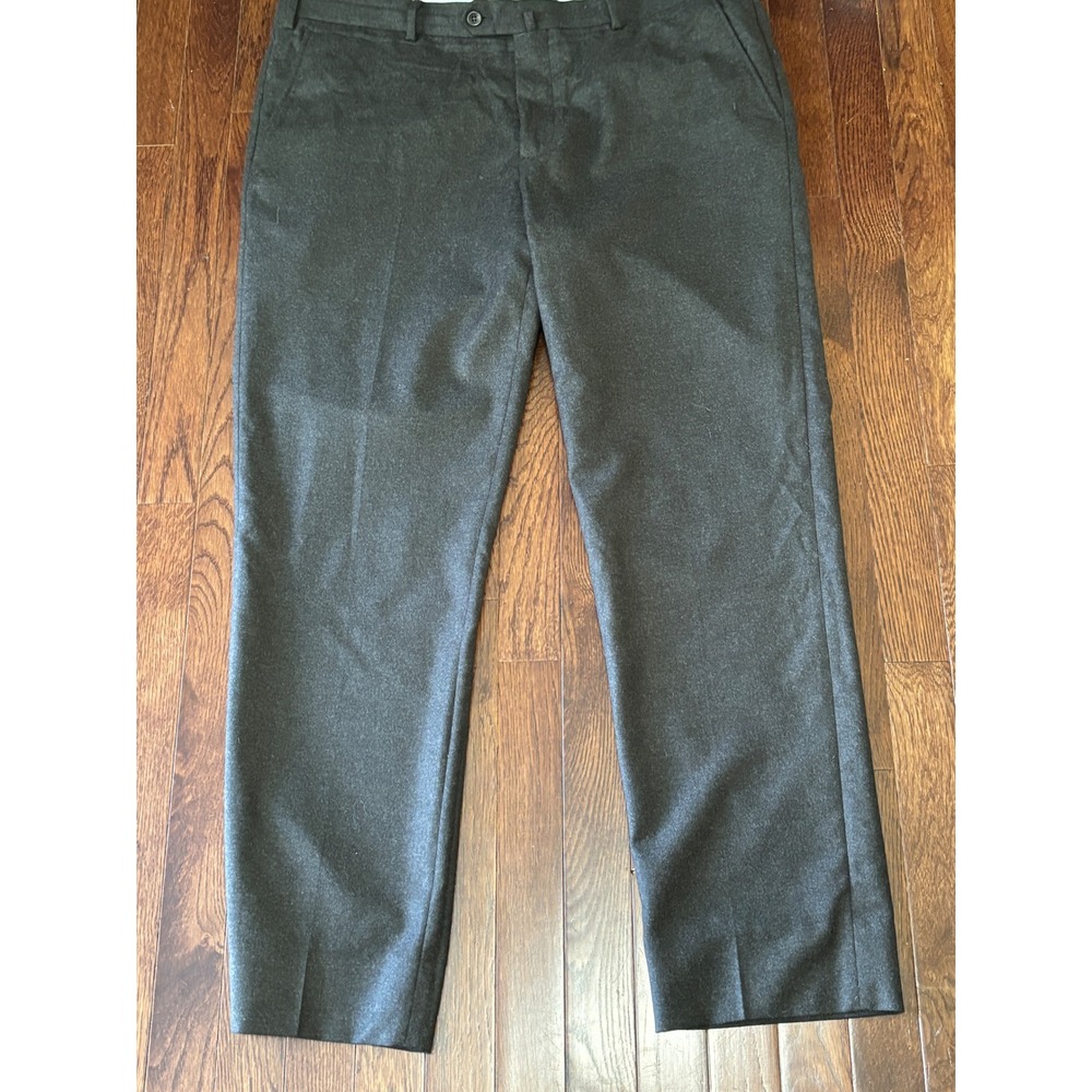 Loro Piana Mens Wool Cashmere Trousers 56 Made Italy Brown Dress Pants